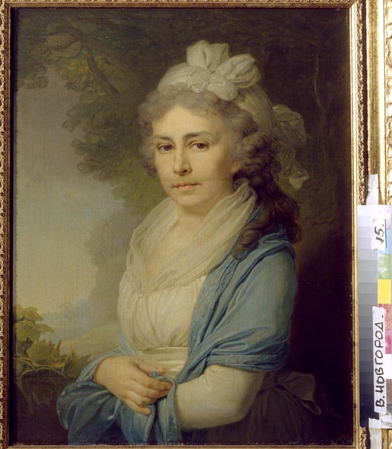 Portrait of Yelizaveta Ivanovna Neklyudova (1773-1796), née Levashova à Wladimir Lukitsch Borowikowski