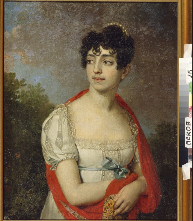 Portrait of Princess Maria Fyodorovna Baryatinskaya à Wladimir Lukitsch Borowikowski