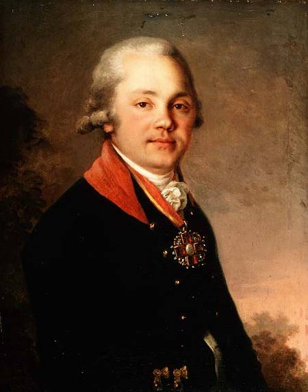 Portrait of Alexander Dmitrievich Arseniev (1766-1823) à Wladimir Lukitsch Borowikowski