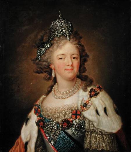 Portrait of Empress Maria Fyodorovna (1759-1828) à Wladimir Lukitsch Borowikowski