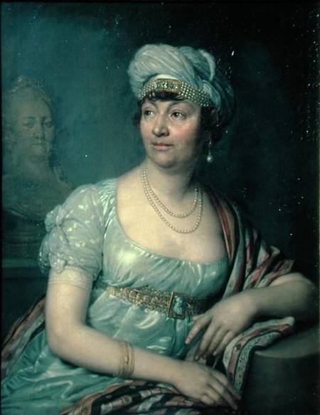 Portrait of Germaine de Stael (1766-1817) à Wladimir Lukitsch Borowikowski