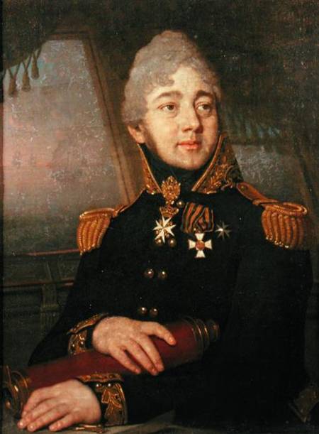 Portrait of the Russian poet Evgeny Boratynsky (1800-44) à Wladimir Lukitsch Borowikowski
