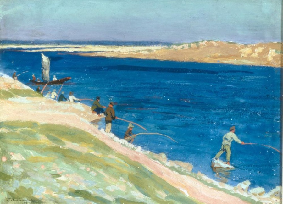 Fishing on the River à Boris Jeremejewitsch Wladimirski