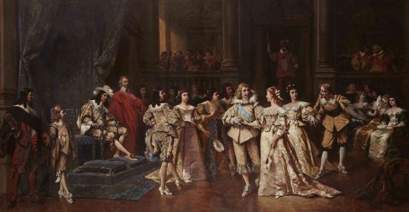 The Ball at the Court of Louis XIII of France à Wladyslaw Bakalowicz