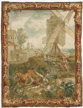 Don Quixote Fighting the Windmill