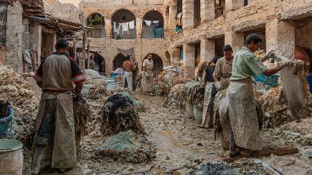 Tanneries of Fez, Morocco
