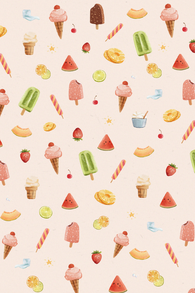 Sweet Ice Cream Pattern à Xuan Thai