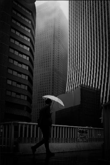 Shinjuku in the rain