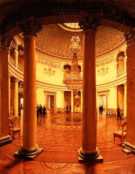 Interior of the Rotunda in the Winter Palace à Yefim Tukharinov