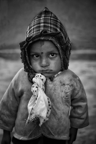 Children of Nepal - Monochrome portraits