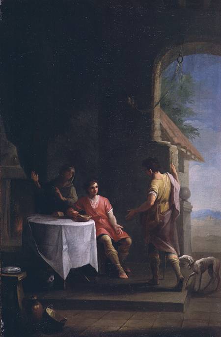 Esau selling his Birthright to Jacob à Zacarias Gonzalez Velazquez