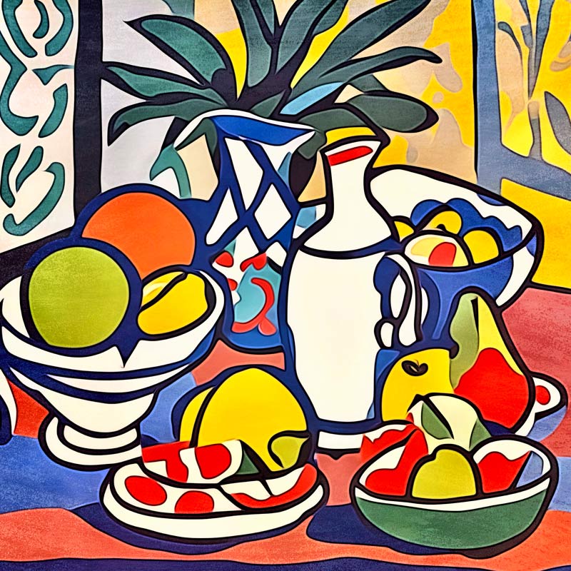 Milch und Obst-Matisse inspired à zamart