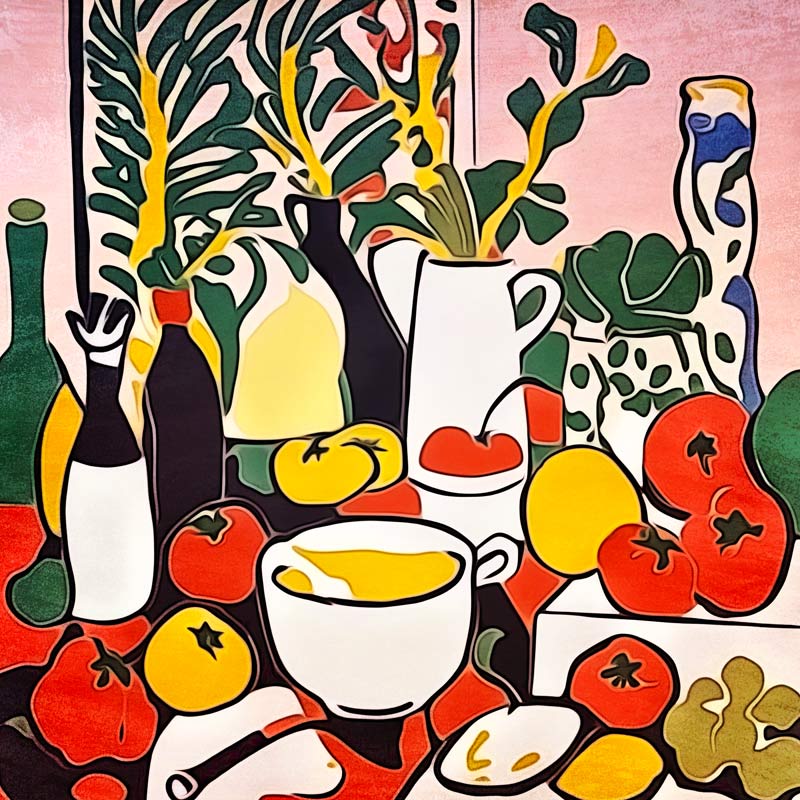 Tomaten in der Küche-Matisse inspired à zamart