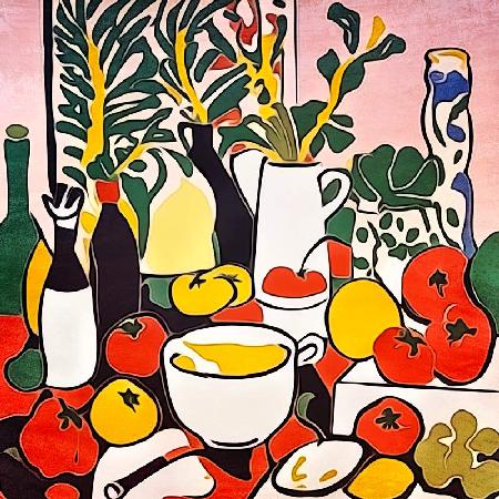 Tomaten in der Küche-Matisse inspired