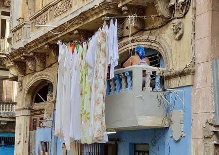 Waschtag in Havanna