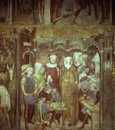 Stories of Queen Theodolinda of the Lombards (fresco) à Zavattari  Family